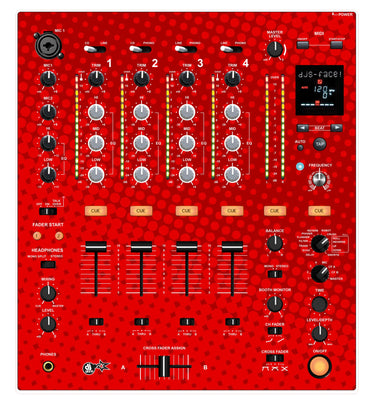 Pioneer DJ DJM 700 Skin Gradienter Red